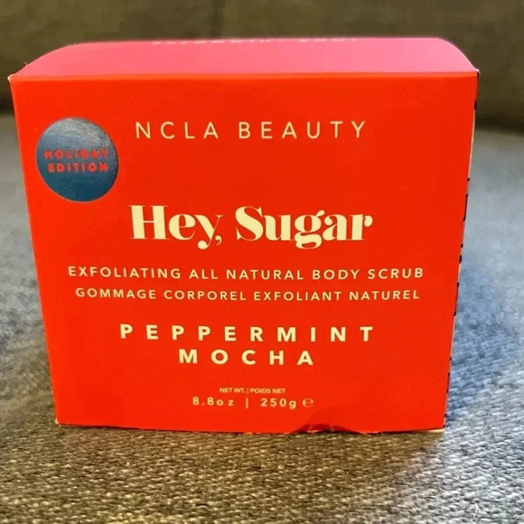 NIB Hey, Sugar Peppermint Mocha Body Scrub, Limited Edition Holiday Scent 8.8oz - Picture 6 of 9